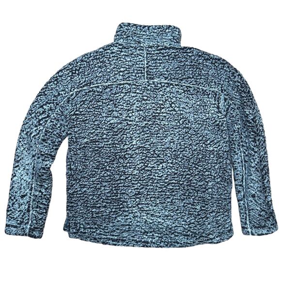 Thread & Supply Teddy Pullover Quarter Zip Gray Small - Picture 2 of 4